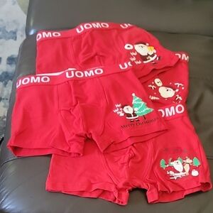 Kids Trendyboy Red Christmas Boxer Shorts